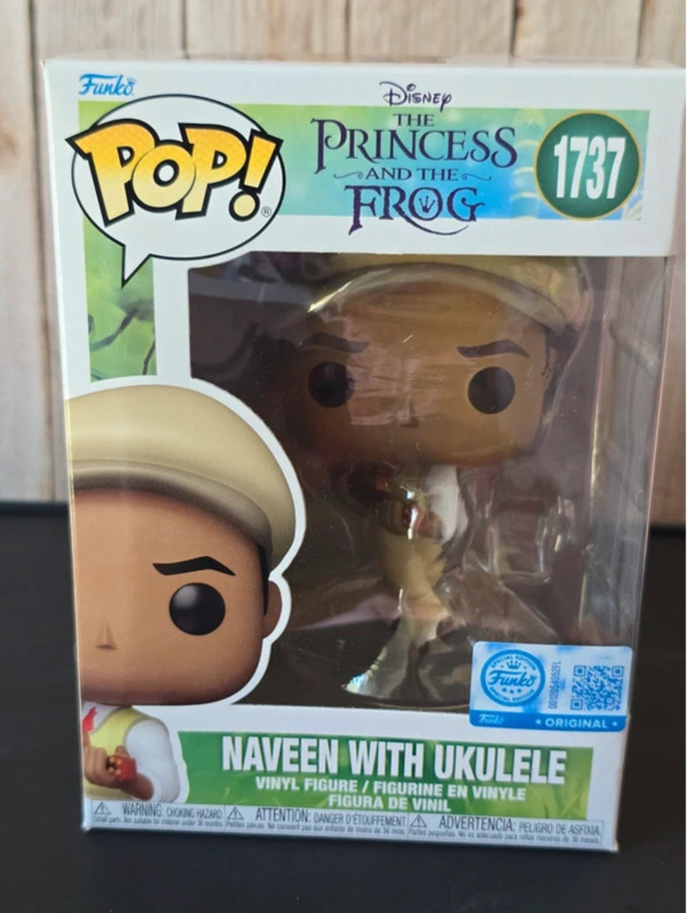 Funko Pop Disney Princess and the Frog Naveen with Ukulele #1737
